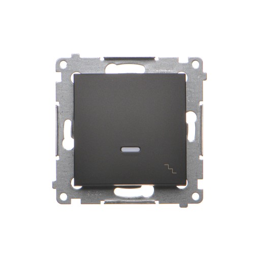 Łącznik schodowy z podświetleniem LED Simon 54 DW6L.01/49 Kontakt-Simon czarny mat