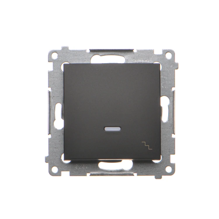 Łącznik schodowy z podświetleniem LED Simon 54 DW6L.01/49 Kontakt-Simon czarny mat