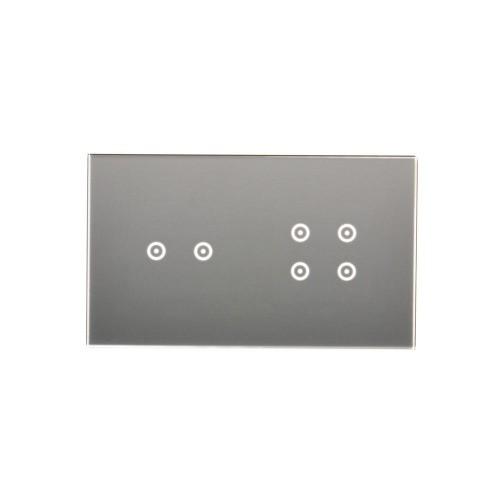 Panel dotykowy 2 moduły Simon 54 Touch DSTR224/71 Kontakt-Simon srebrna mgła