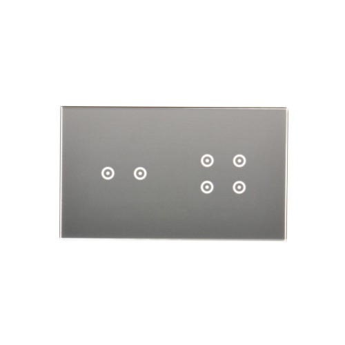 Panel dotykowy 2 moduły Simon 54 Touch DSTR224/71 Kontakt-Simon srebrna mgła