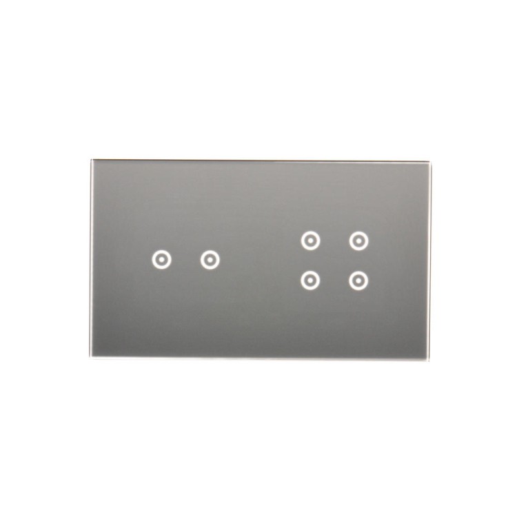 Panel dotykowy 2 moduły Simon 54 Touch DSTR224/71 Kontakt-Simon srebrna mgła