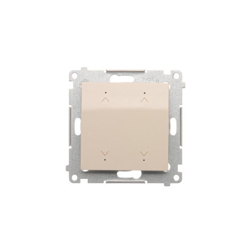 Łącznik / przycisk roletowy podwójny elektroniczny Simon 54 DEZ2.01/44 Kontakt-Simon złoty mat, metalizowany