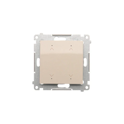Łącznik / przycisk roletowy podwójny elektroniczny Simon 54 DEZ2.01/44 Kontakt-Simon złoty mat, metalizowany