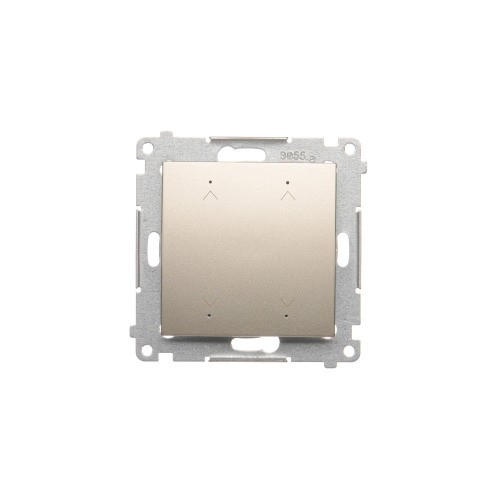 Łącznik / przycisk roletowy podwójny elektroniczny Simon 54 DEZ2.01/41 Kontakt-Simon kremowy