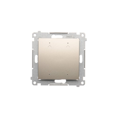 Łącznik / przycisk roletowy podwójny elektroniczny Simon 54 DEZ2.01/41 Kontakt-Simon kremowy
