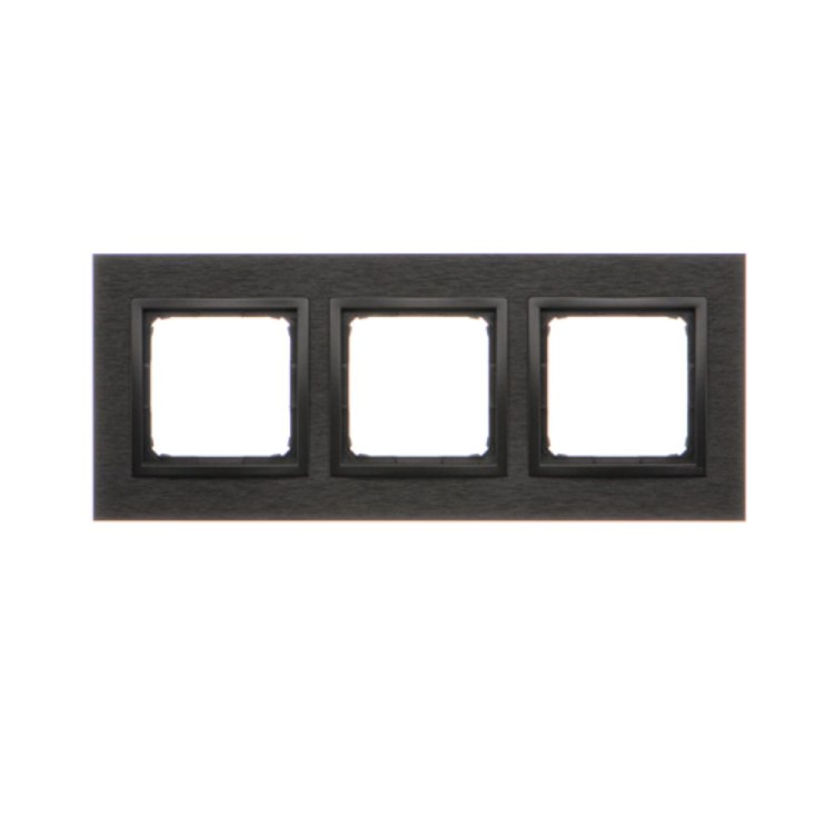 Ramka 3- krotna metalowa Simon 54 Nature DRN3/83 Kontakt-Simon inox dark