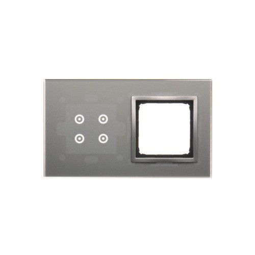 Panel dotykowy 2 moduły Simon 54 Touch DSTR240/71 Kontakt-Simon srebrna mgła