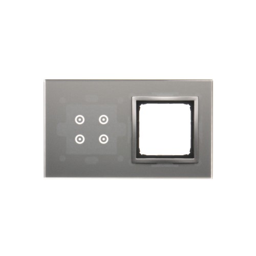 Panel dotykowy 2 moduły Simon 54 Touch DSTR240/71 Kontakt-Simon srebrna mgła