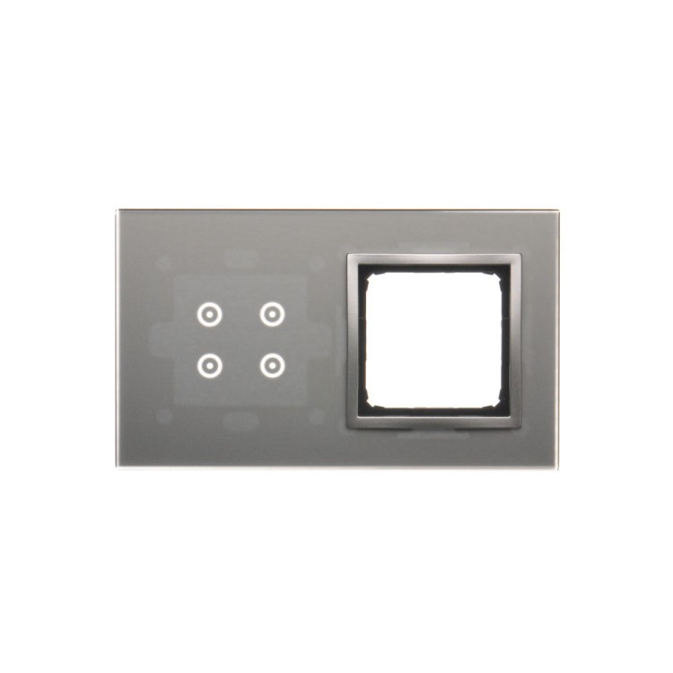 Panel dotykowy 2 moduły Simon 54 Touch DSTR240/71 Kontakt-Simon srebrna mgła