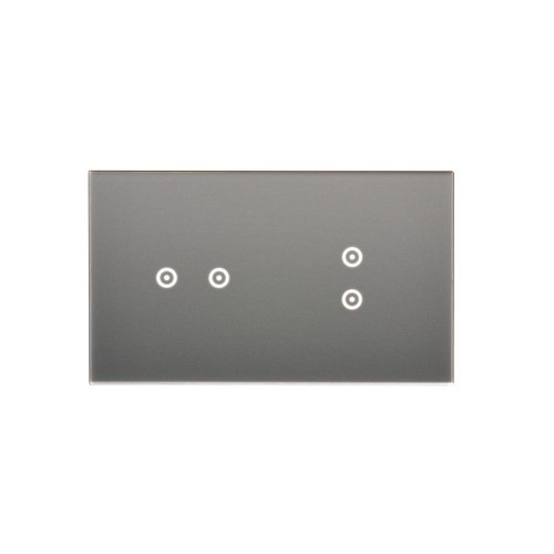 Panel dotykowy 2 moduły Simon 54 Touch DSTR223/71 Kontakt-Simon srebrna mgła