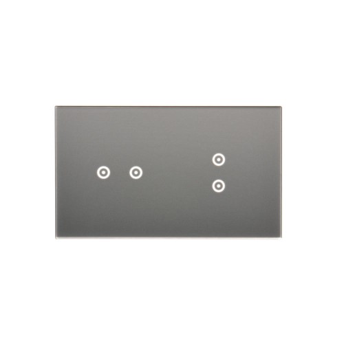 Panel dotykowy 2 moduły Simon 54 Touch DSTR223/71 Kontakt-Simon srebrna mgła