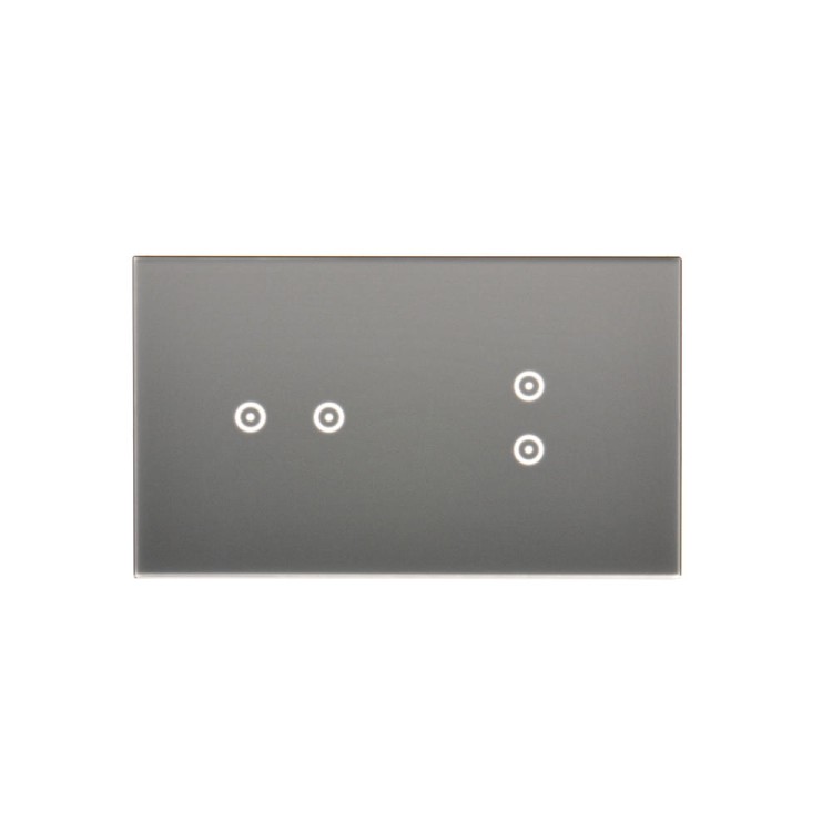 Panel dotykowy 2 moduły Simon 54 Touch DSTR223/71 Kontakt-Simon srebrna mgła
