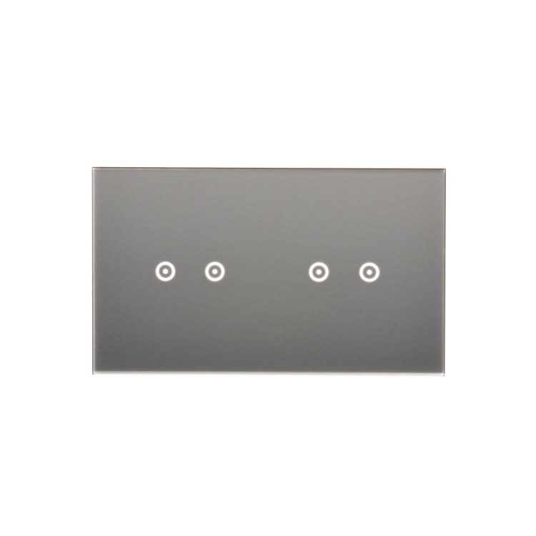 Panel dotykowy 2 moduły Simon 54 Touch DSTR222/71 Kontakt-Simon srebrna mgła