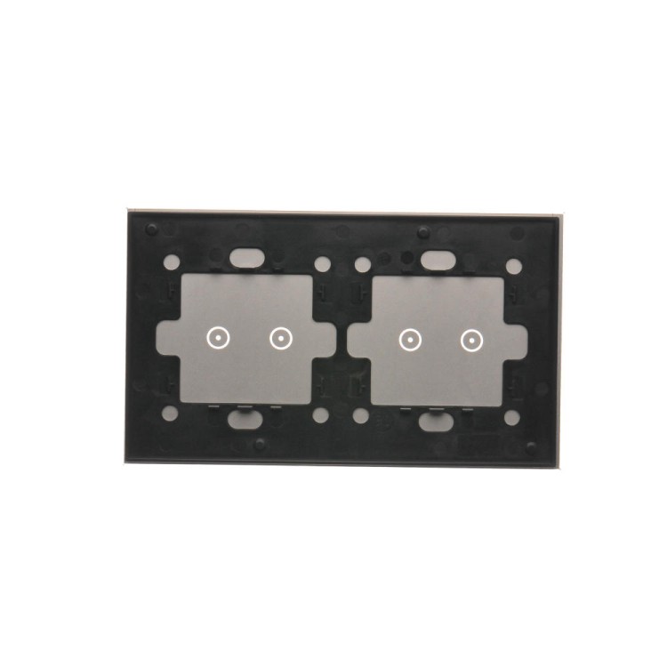 Panel dotykowy 2 moduły Simon 54 Touch DSTR222/71 Kontakt-Simon srebrna mgła