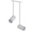 Lampa sufitowa listwa szyna podtynkowa 17cm MONO SURFACE LONG II WHITE 7736 NOWODVORSKI Lighting 2xGU10 Spot oświetleniowa nowoczesna sufitowa zwis metal biała biały nawierzchniowa jak szynoprzewód do regipsu Inspiracje Premium