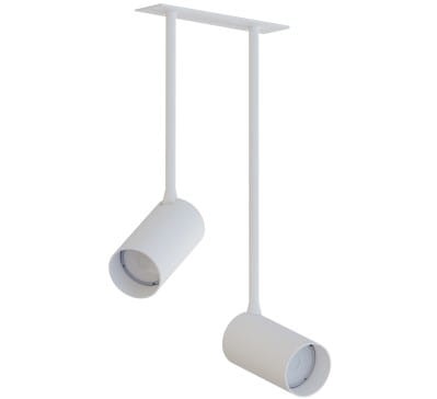 Lampa sufitowa listwa szyna podtynkowa 17cm MONO SURFACE LONG II WHITE 7736 NOWODVORSKI Lighting 2xGU10 Spot oświetleniowa nowoczesna sufitowa zwis metal biała biały nawierzchniowa jak szynoprzewód do regipsu Inspiracje Premium