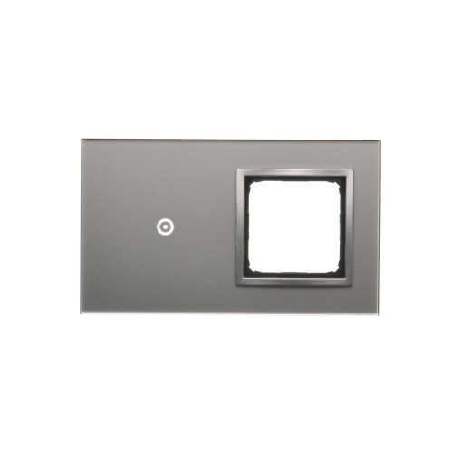 Panel dotykowy 2 moduły Simon 54 Touch DSTR210/71 Kontakt-Simon srebrna mgła