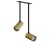 Lampa sufitowa listwa szyna podtynkowa 17cm MONO SURFACE LONG II SOLID BRASS 7743 NOWODVORSKI Lighting 2xGU10 Spot oświetleniowa nowoczesna sufitowa zwis mosiądz metal złoto-czarna złota nawierzchniowa jak szynoprzewód do regipsu Inspiracje Premium
