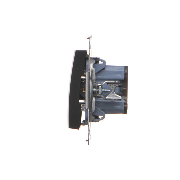 Łącznik jednobiegunowy Simon 54 DW1A.01/49 Kontakt-Simon czarny mat