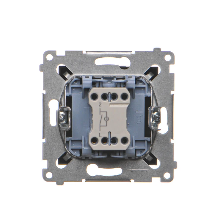 Łącznik jednobiegunowy z podświetleniem LED Simon 54 DW1L.01/49 Kontakt-Simon czarny mat