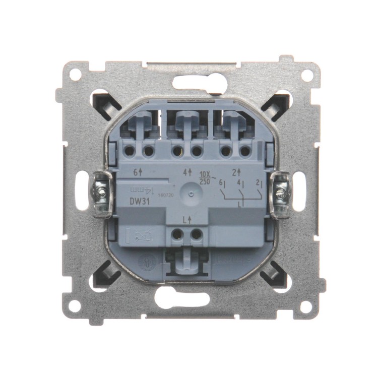Łącznik potrójny Simon 54 DW31.01/46 Kontakt-Simon brąz mat, metalizowany