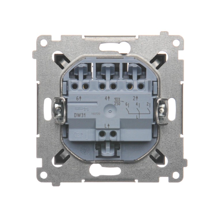 Łącznik potrójny Simon 54 DW31.01/48 Kontakt-Simon antracyt, metalizowany