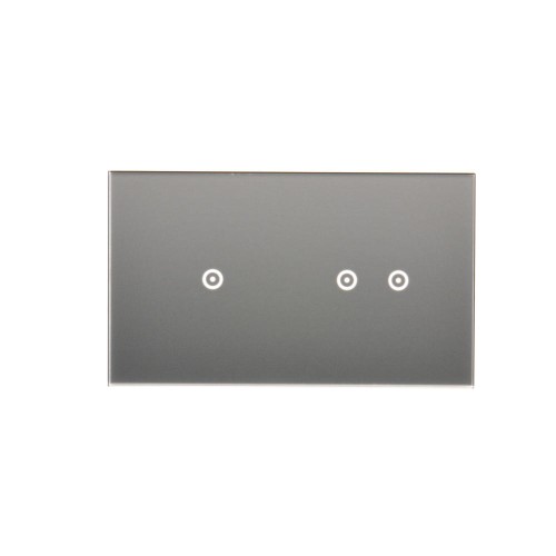 Panel dotykowy 2 moduły Simon 54 Touch DSTR212/71 Kontakt-Simon srebrna mgła