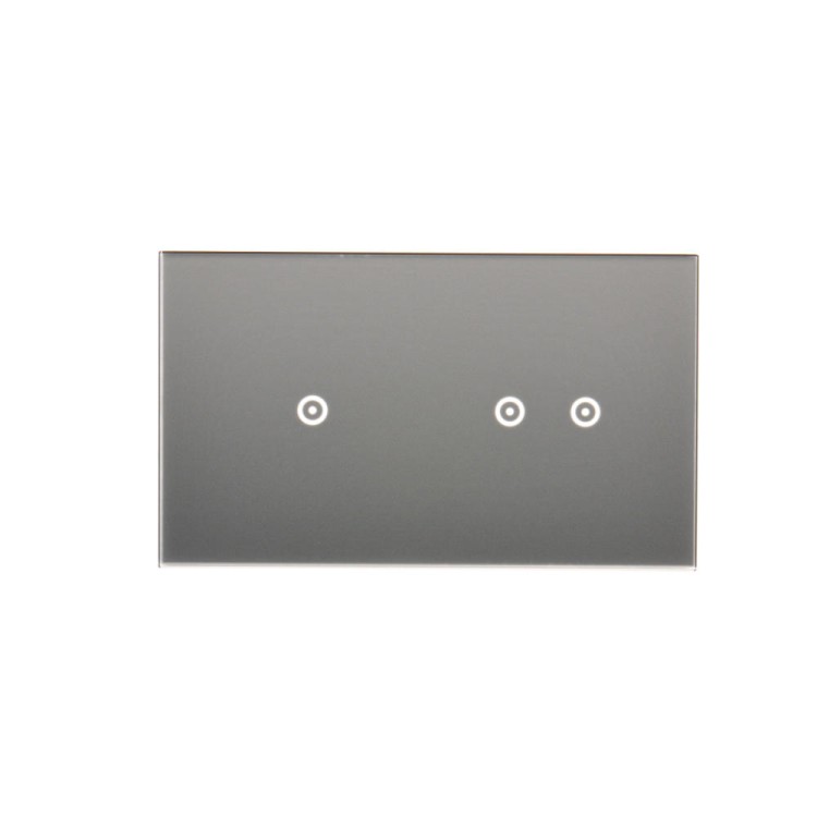 Panel dotykowy 2 moduły Simon 54 Touch DSTR212/71 Kontakt-Simon srebrna mgła