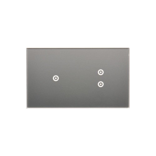 Panel dotykowy 2 moduły Simon 54 Touch DSTR213/71 Kontakt-Simon srebrna mgła