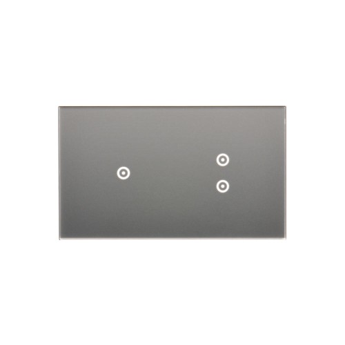 Panel dotykowy 2 moduły Simon 54 Touch DSTR213/71 Kontakt-Simon srebrna mgła