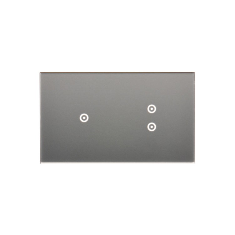 Panel dotykowy 2 moduły Simon 54 Touch DSTR213/71 Kontakt-Simon srebrna mgła