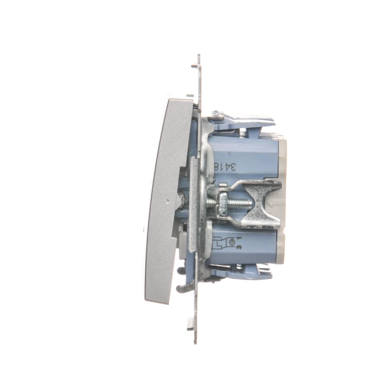 Łącznik krzyżowy podwójny z podświetleniem LED Simon 54 DW7/2L.01/43 Kontakt-Simon srebrny mat, metalizowany