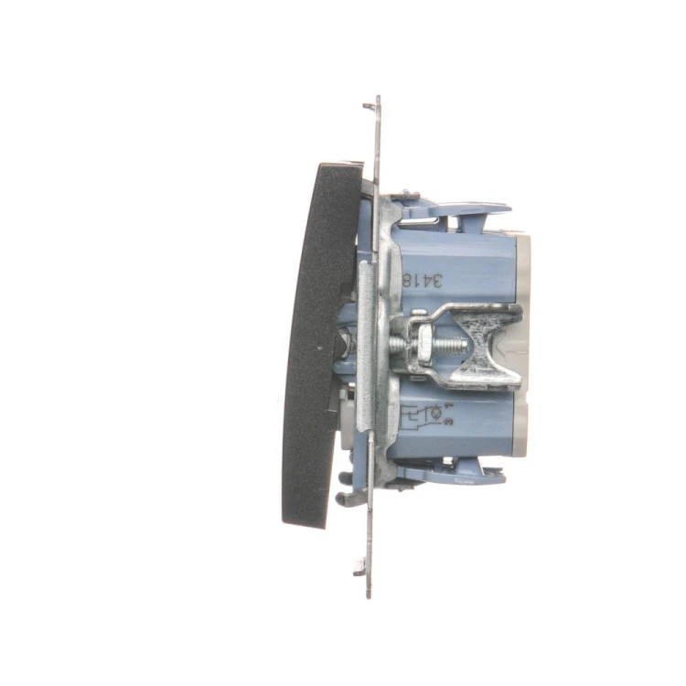 Łącznik krzyżowy podwójny z podświetleniem LED Simon 54 DW7/2L.01/48 Kontakt-Simon antracyt, metalizowany