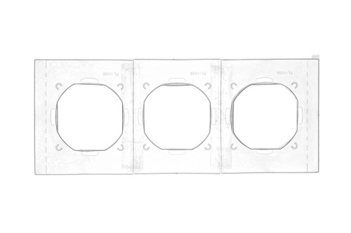 Zestaw uszczelek IP44 do ramki 3-krotnej Simon 54 Nature DUN3 Kontakt-Simon