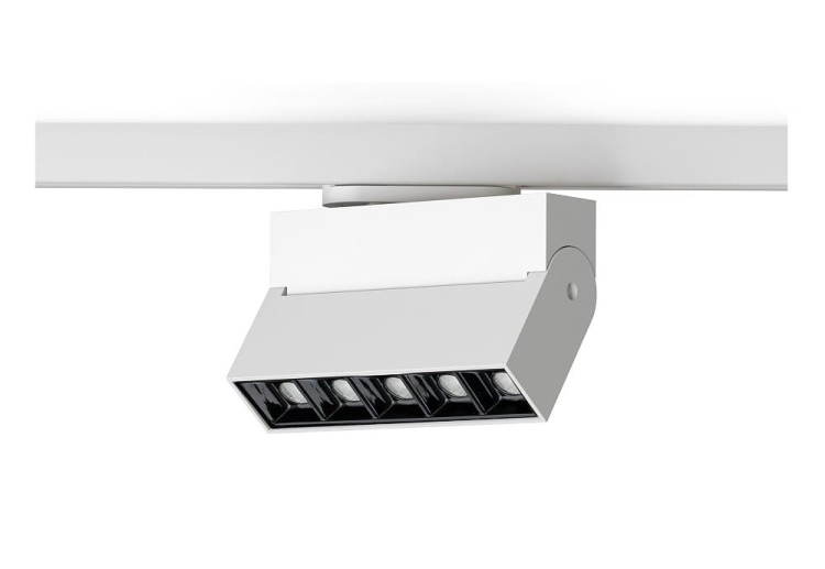 Lampa szynowa Reflektor szynowy jednofazowa spot punktowa PROFILE FOCUS LED WHITE 7620 NOWODVORSKI Lighting 9W 4000K Loft nowoczesna sufitowa ścienna oświetlenie szynowe 230V do szynoprzewodu barwa dzienna neutralna biała biały Inspiracje Premium