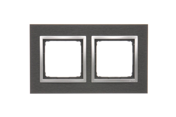 Ramka 2- krotna metalowa Simon 54 Nature DRN2/78 Kontakt-Simon inox yin