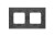 Ramka 2- krotna metalowa Simon 54 Nature DRN2/78 Kontakt-Simon inox yin
