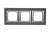 Ramka 3- krotna metalowa Simon 54 Nature DRN3/78 Kontakt-Simon inox yin