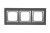 Ramka 3- krotna metalowa Simon 54 Nature DRN3/78 Kontakt-Simon inox yin