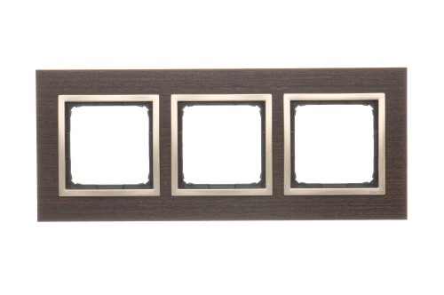 Ramka 3- krotna drewniana Simon 54 Nature DRN3/85 Kontakt-Simon złote wenge