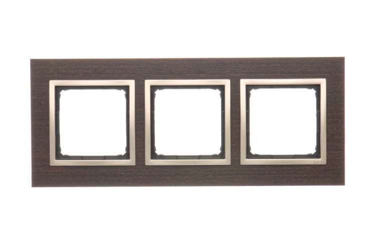 Ramka 3- krotna drewniana Simon 54 Nature DRN3/85 Kontakt-Simon złote wenge