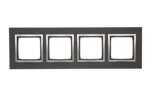Ramka 4- krotna metalowa Simon 54 Nature DRN4/78 Kontakt-Simon inox yin