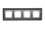 Ramka 4- krotna metalowa Simon 54 Nature DRN4/78 Kontakt-Simon inox yin