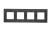 Ramka 4- krotna metalowa Simon 54 Nature DRN4/78 Kontakt-Simon inox yin