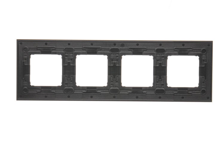 Ramka 4- krotna metalowa Simon 54 Nature DRN4/78 Kontakt-Simon inox yin
