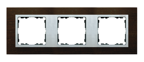Ramka 3- krotna drewniana Simon 82 Nature 82937-65 Kontakt-Simon wenge / aluminium mat