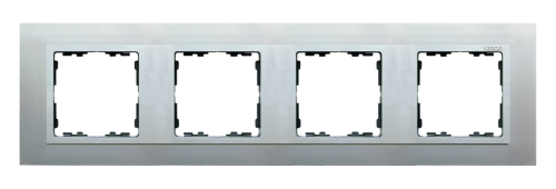 Ramka 4- krotna metalowa Simon 82 Nature 82947-33 Kontakt-Simon aluminium / aluminium mat