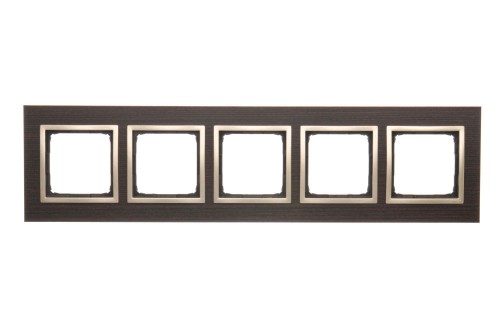 Ramka 5- krotna drewniana Simon 54 Nature DRN5/85 Kontakt-Simon złote wenge