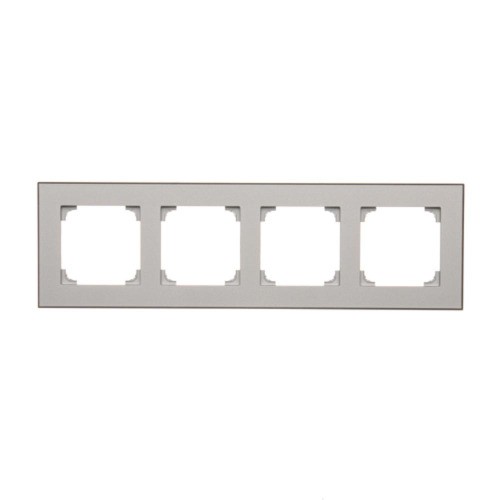 Ramka 4- krotna Simon 55 TRD4.149/143 Kontakt-Simon aluminium