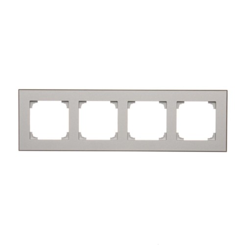Ramka 4- krotna Simon 55 TRD4.149/143 Kontakt-Simon aluminium